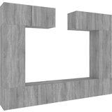 6-dijelni set TV ormarića sivog sonome konstruirano drvo | shoptok.hr