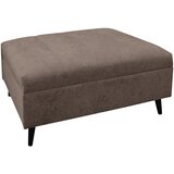 MID.YOU Ecksofa inkl. Hocker, gladka tkanina rjava | Shoptok.si
