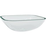 Maison Chic Stekleni Umivalnik - Kopalna umivalnik - Lavabo 42x42x14 cm prozoren, (21684628) Cene