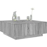 Furnova Klubska mizica siva sonoma 100x100x40 cm inženirski les, (21913906) | Shoptok.si