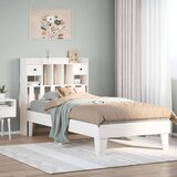 vidaXL Okvir kreveta bez madraca bijeli 75 x 190 cm masivna borovina | shoptok.hr