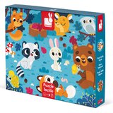 Janod Tactile Puzzle puzzle Forest Animals 2 y+ 20 kom | shoptok.hr