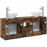  Set ormarića za kupaonicu 3 kom. Dimljeni hrast | shoptok.hr