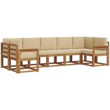  Set vanjskih sofa 7 kom. Prirodna i bež | Eponuda.ba