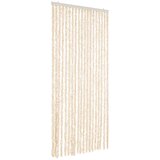 Furnova Zavesa proti mrčesu bež in bela 56x200 cm šenilja, (21917707) | Shoptok.si