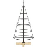  Božićno drvo u obliku čunja s stalakom Crna 90 cm Čelik | shoptok.hr
