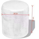 vidaXL Sploščen aluminijast stolček/odstavna mizica srebrna | Shoptok.si