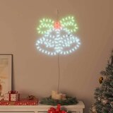 vidaXL Božična zvonček med 144 LED večbarvno 56 x 46 cm PVC | Shoptok.si