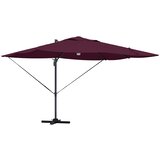  Suncobran S LED lampica Bordeaux Crvena 351 x 250 x 253 cm | shoptok.hr