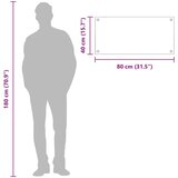 vidaXL Kuhinjska obloga Tamnosiva Kaljeno staklo 80 x 40 x 0.6 cm | shoptok.hr