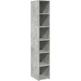 vidaXL Visoka omara betonsko siva 30x41x185 cm inženirski les | Shoptok.si