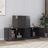  The Living Store TV omarica 2 kosa črna 67x39x44 cm jeklo - TV Omarica, (21508419) | Shoptok.si