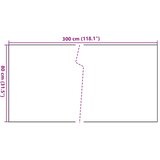 Balkonski zaslon crni 300 x 80 cm od poliratana | shoptok.hr