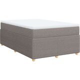 vidaXL Krevet s oprugama i madracem smeđesivi 120 x 200 cm od tkanine | shoptok.hr