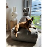 The Brooklyn Kids Svetlo siva otroška vreča za sedenje Funny Bunny – | Shoptok.si