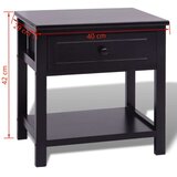 vidaXL Nočna Omarica Les Črne Barve, (20624017) | Shoptok.si