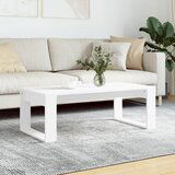 vidaXL Klubska mizica bela 102x50x35 cm inženirski les Cene
