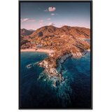  Slika - Cliff in Kalamitsi (1 Part) Vertical 40x60 U crnom drvenom okviru | shoptok.hr