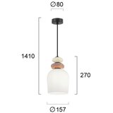  Luster na sajli VALISIA 3xE27/40W/230V bež/maslinasta | Eponuda.com