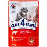 CLUB 4 PAWS HRANA ZA MAČKE SA TELETINOM U SOSU 100g | Eponuda.ba