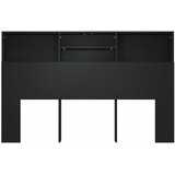  Uzglavlje s ormarićem crno 160 x 19 x 103,5 cm | shoptok.hr