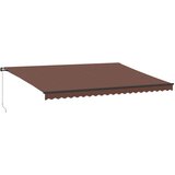 Tenda na ručno uvlačenje smeđa 500 x 350 cm | shoptok.hr
