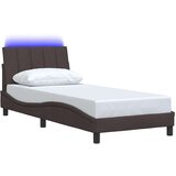  Posteljni okvir brez vzmetnice temno rjav 90x200 cm blago, (21791573) | Shoptok.si