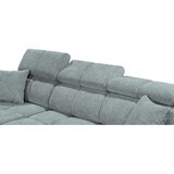 MID.YOU KOTNA SEDEŽNA GARNITURA, šenilja svetlo modra | Shoptok.si