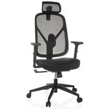 MID.YOU Pisarniški Stol Raloo Eco, Črna | Shoptok.si