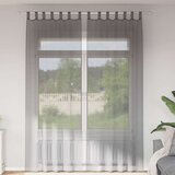 Voile zavjese s petljama 2 kom tamnosive 140x260 cm | shoptok.hr