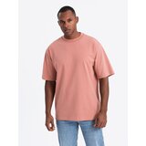 Ombre Men's LOOSE FIT T-shirt with pocket - beige | Shoptok.si