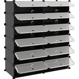  Stalak za cipele crni 94,5 x 36,5 x 106 cm PP | shoptok.hr