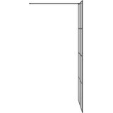 Zid za walk-in tuš Crna 90 x 195 cm Staklo otporno na udarce | shoptok.hr