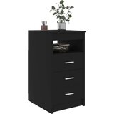 vidaXL Ladičar crni 40 x 50 x 76 cm od konstruiranog drva | shoptok.hr