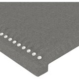  LED uzglavlje tamnosivo 183 x 16 x 118/128 cm od tkanine | shoptok.hr
