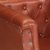  Fotelja od prave kože smeđa | shoptok.hr