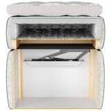 Bessagi Home Postelja Boxspring Marcello, Siva, S Predalom, 180x200 | Shoptok.si