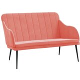  Klupa ružičasta 110 x 76 x 80 cm baršunasta | shoptok.hr
