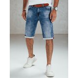 DStreet Spodenki męskie jeansowe niebieskie z paskiem | shoptok.hr