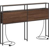 vidaXL Skladiščni naslon s polico Rjavi hrast 160 cm Konstruiran les, (5000142488) | Shoptok.si