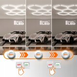  LED prigušiva stropna svetiljka HEXAGON LED/570W/85-265V 5000K CRI 90 IP54 bela | Eponuda.com