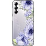 Teracell silikonska maska za Samsung A145R Galaxy A14 4G Blue Roses Print Skin providna