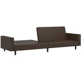 Maison Chic kavč - Sofa - Kanape dvosed z ležiščem rjavo umetno usnje, (21726887) | Shoptok.si