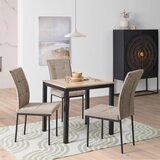 MID.YOU STOL, kovina, tekstil rjava, črna | Shoptok.si