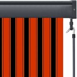 vidaXL Vanjska Roleta Narančasta i bijela 180 x 250 cm tkanina | shoptok.hr