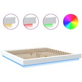 vidaXL okvir kreveta led bijeli 200 x 200 cm konstruirano drvo | shoptok.hr