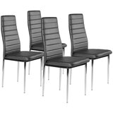  Set garniture od 4 stolice - siva | shoptok.hr