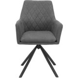 Hom`in naslanjač, kovina, tekstil siva, črna | Shoptok.si