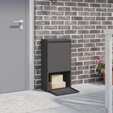 Sandučić za pakete s pohranom Crna 44 x 22 x 82 cm Čelik | shoptok.hr