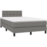  Krevet s oprugama i madracem tamnosivi 120 x 200 cm od tkanine | shoptok.hr